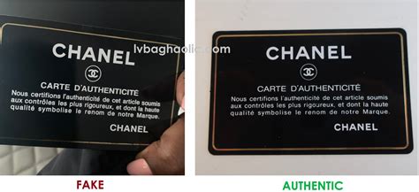 chanel fake book|authenticity card chanel.